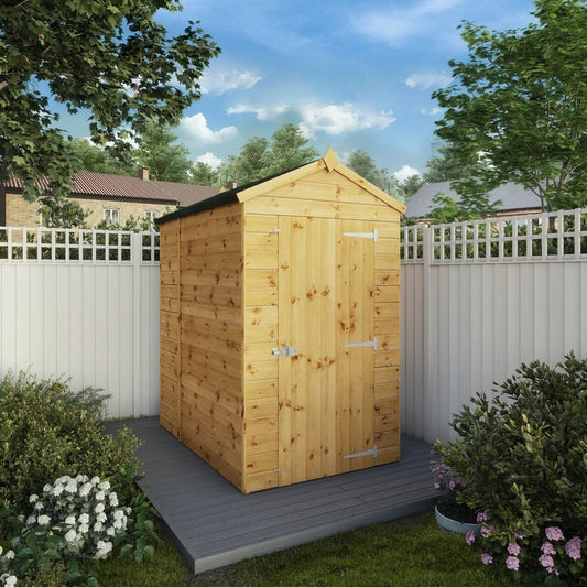 Mercia Mercia 3' 10" x 5' 8" Apex Shed - Premium Dip Treated Shiplap