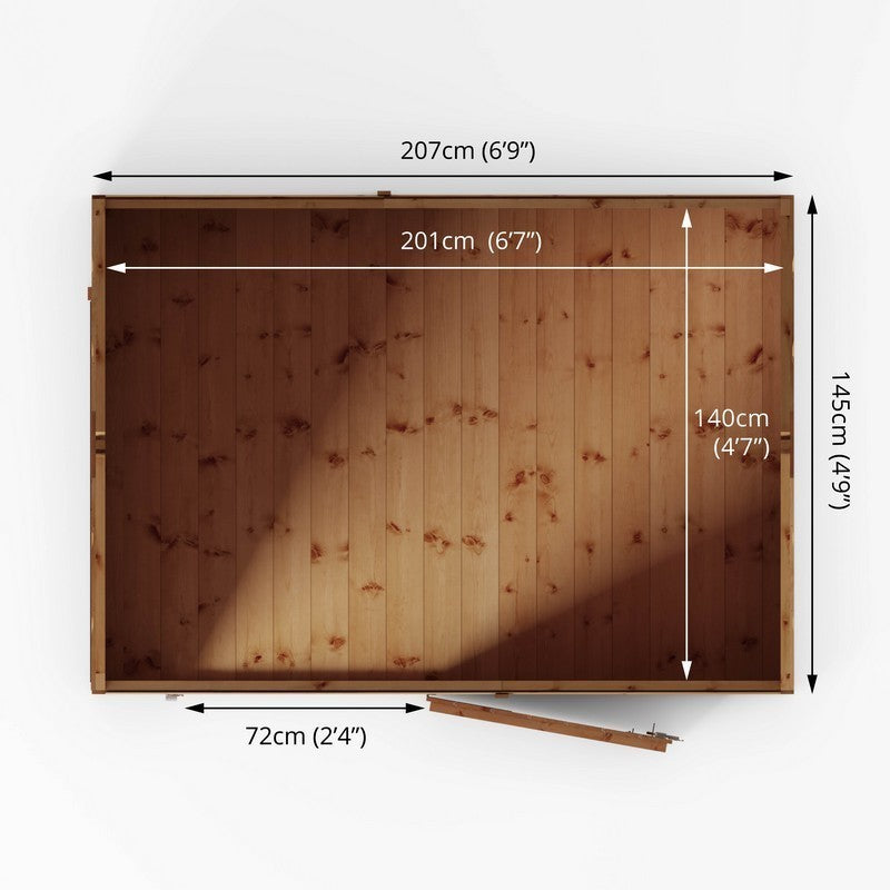 Mercia Mercia 4' 9" x 6' 9" Apex Shed - Premium Dip Treated Shiplap