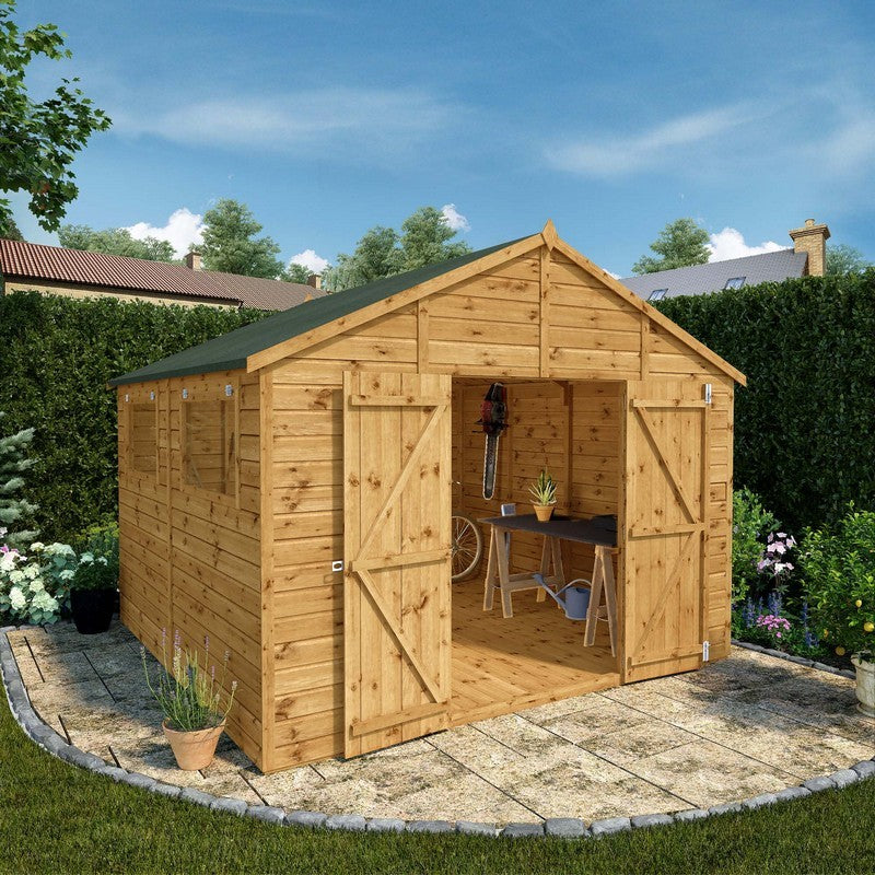 Mercia Mercia Premier 10' x 9' 9" Apex Workshop - Premium Pressure Treated Shiplap