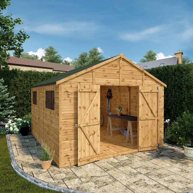 Mercia Mercia Premier 11' 8" x 10' Apex Workshop - Premium Pressure Treated Shiplap