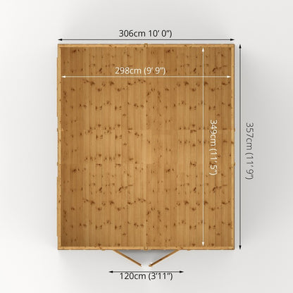 Mercia Mercia Premier 11' 8" x 10' Apex Workshop - Premium Pressure Treated Shiplap