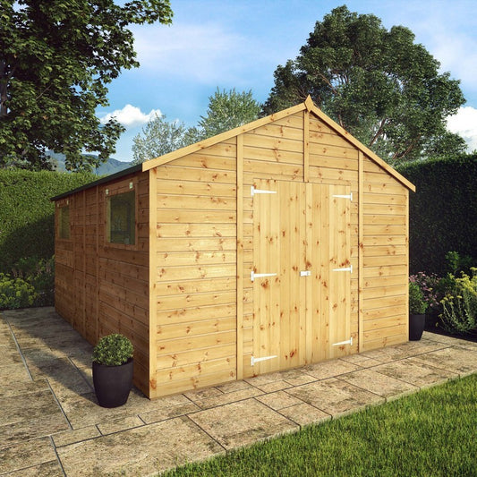 Mercia Mercia Premier 13' 8" x 10' Apex Workshop - Premium Dip Treated Shiplap