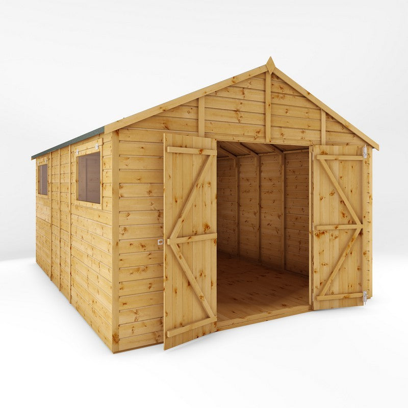 Mercia Mercia Premier 13' 8" x 10' Apex Workshop - Premium Dip Treated Shiplap