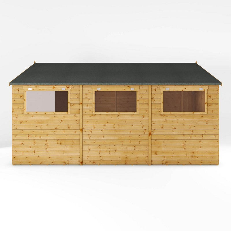 Mercia Mercia Premier 10' x 14' 7" Apex Workshop - Premium Dip Treated Shiplap