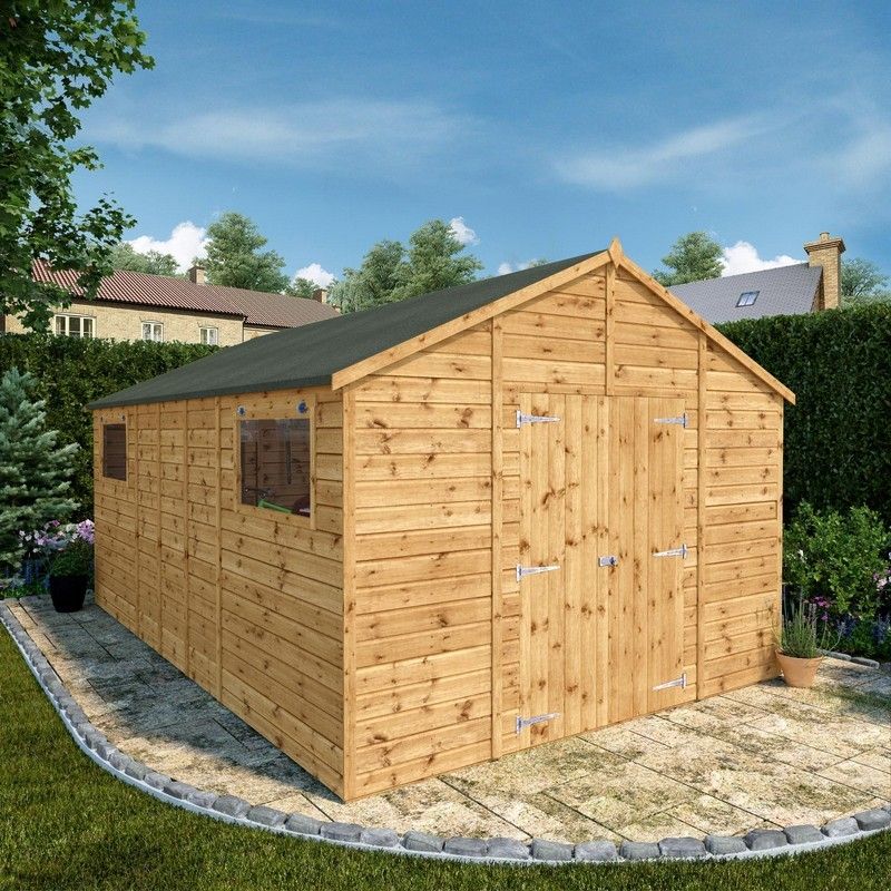 Mercia Mercia Premier 10' x 15' 7" Apex Workshop - Premium Pressure Treated Shiplap