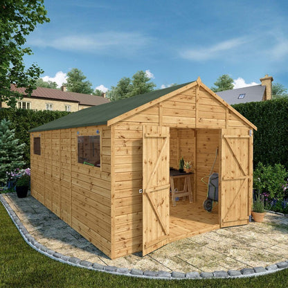 Mercia Mercia Premier 10' x 15' 7" Apex Workshop - Premium Pressure Treated Shiplap