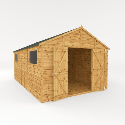 Mercia Mercia Premier 10' x 15' 7" Apex Workshop - Premium Pressure Treated Shiplap