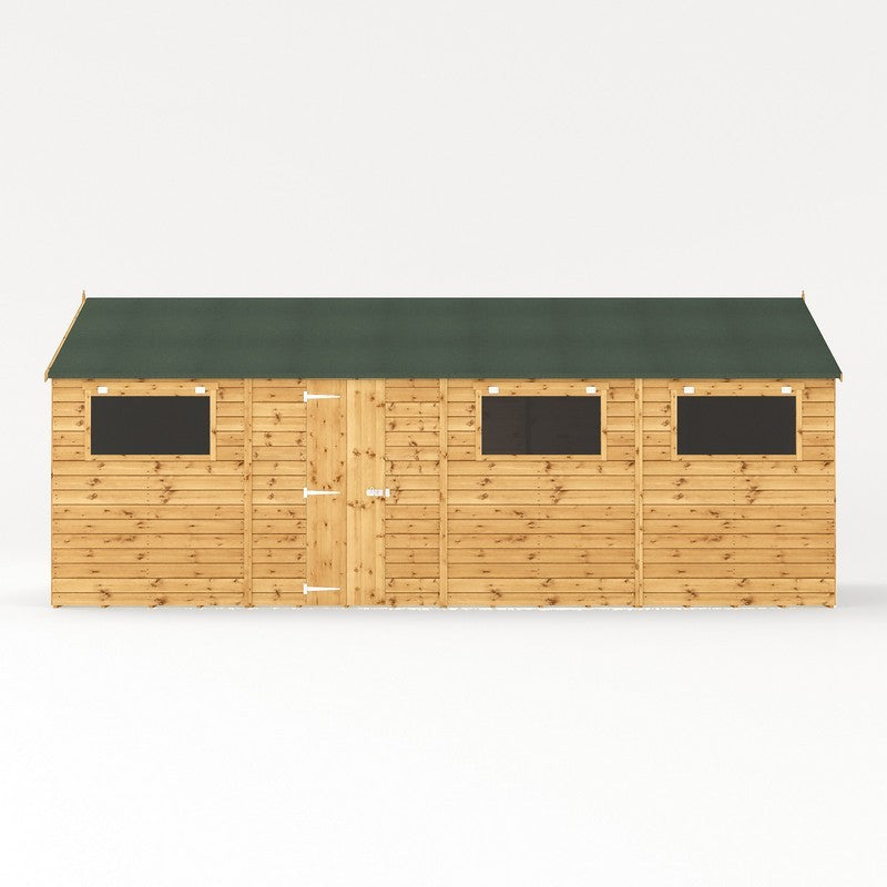 Mercia Mercia Premier 9' 8" x 19' 6" Apex Workshop - Premium Pressure Treated Shiplap