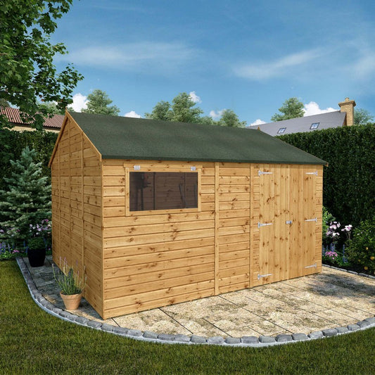 Mercia Mercia Premier 11' 8" x 10' Reverse Apex Workshop - Premium Pressure Treated Shiplap