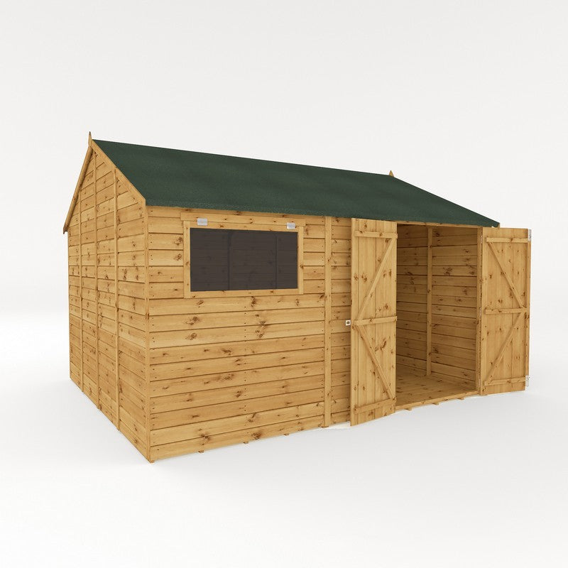 Mercia Mercia Premier 11' 8" x 10' Reverse Apex Workshop - Premium Pressure Treated Shiplap