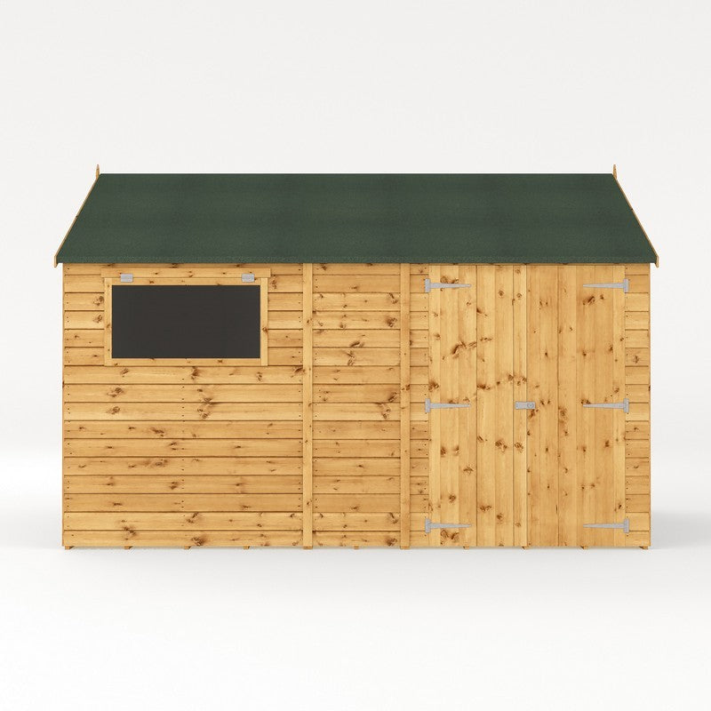 Mercia Mercia Premier 11' 8" x 10' Reverse Apex Workshop - Premium Pressure Treated Shiplap