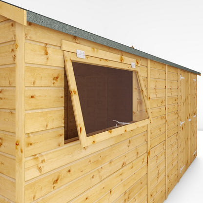 Mercia Mercia Premier 13' 8" x 10' Reverse Apex Workshop - Premium Dip Treated Shiplap