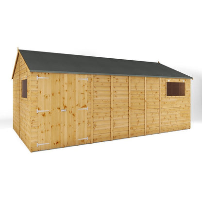 Mercia Mercia Premier 17' 11" x 10' Reverse Apex Workshop - Premium Dip Treated Shiplap