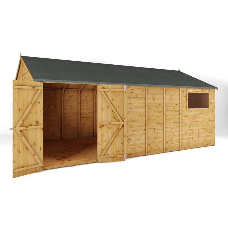 Mercia Mercia Premier 17' 11" x 10' Reverse Apex Workshop - Premium Dip Treated Shiplap