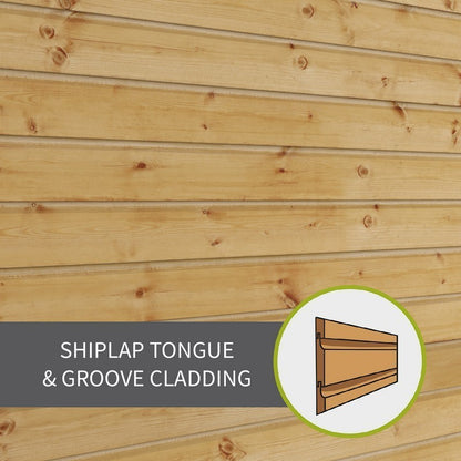 Mercia Mercia 5' 8" x 7' 8" Apex Shed - Premium Pressure Treated Shiplap