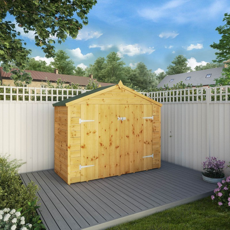 Mercia Mercia 6' 5" x 2' 7" Pent Bike Store - Premium Dip Treated Shiplap