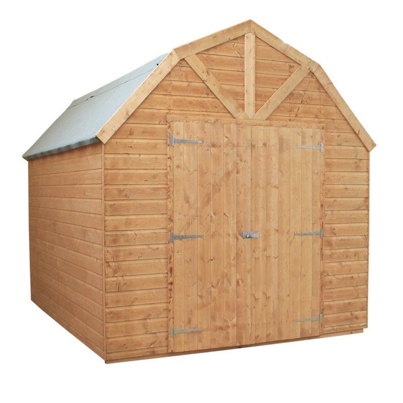 Essentials Mercia Premier 8' 5" x 9' 10" Barn Shed - Premium Dip Treated Shiplap