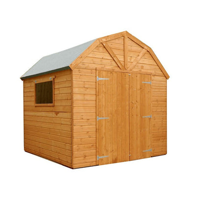 Essentials Mercia Premier 7' 10" x 7' 10" Barn Shed - Premium Dip Treated Shiplap