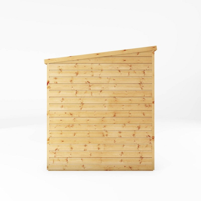 Essentials Mercia 7' 8" x 5' 8" Pent Shed - Premium Dip Treated Shiplap