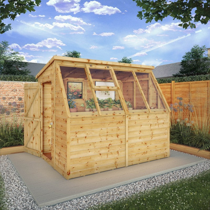 Mercia Mercia 8' 2" x 6' 5" Pent Potting Shed - Classic 12mm Cladding Shiplap