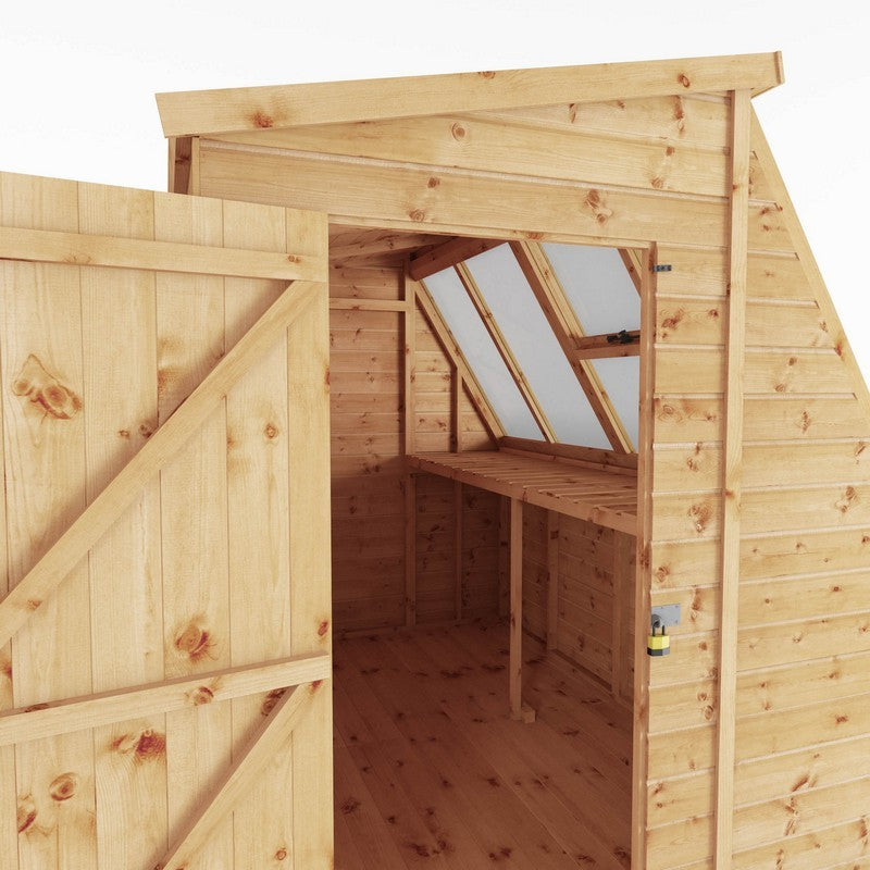 Mercia Mercia 8' 2" x 6' 5" Pent Potting Shed - Classic 12mm Cladding Shiplap