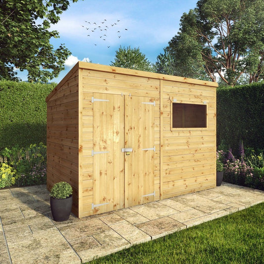 Mercia Mercia Premier 9' 6" x 5' 8" Pent Shed - Premium Dip Treated Shiplap