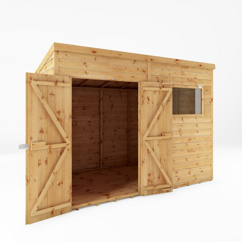 Mercia Mercia Premier 9' 6" x 5' 8" Pent Shed - Premium Dip Treated Shiplap