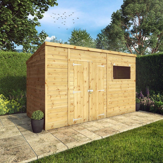 Mercia Mercia Premier 12' x 6' Pent Shed - Premium Dip Treated Shiplap