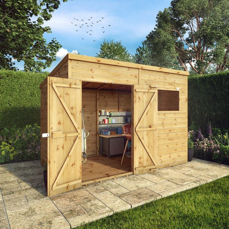 Mercia Mercia Premier 10' x 7' 6" Pent Shed - Premium Dip Treated Shiplap