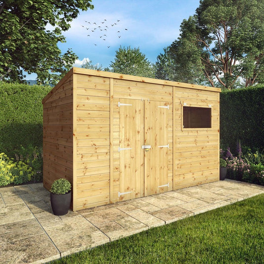 Mercia Mercia Premier 12' x 7' 10" Pent Shed - Premium Dip Treated Shiplap