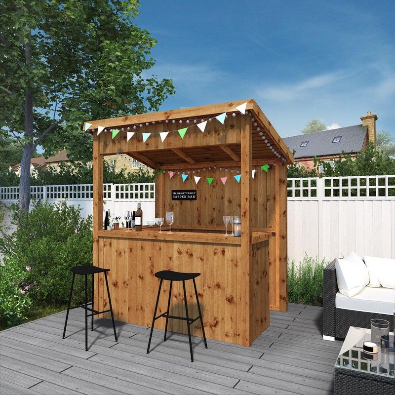 Mercia Mercia 6' 5" x 4' 7" Pent Garden Bar - Premium Pressure Treated Tongue & Groove