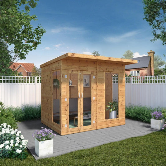 Mercia Mercia Maine 0' x 7' 7" Pent Summerhouse - Premium Dip Treated Shiplap