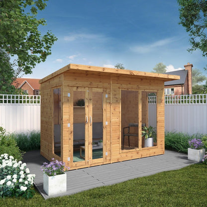 Mercia Mercia Maine 10' 1" x 7' 7" Pent Summerhouse - Premium Dip Treated Shiplap