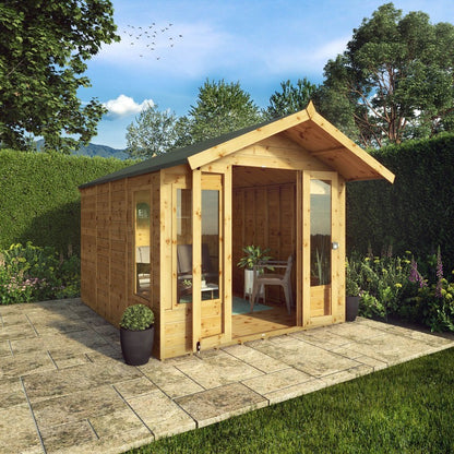 Mercia Mercia Sussex 8' 2" x 11' 10" Apex Summerhouse - Premium Dip Treated Shiplap