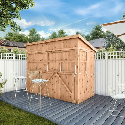 Mercia Premier 4' 8" x 9' 2" Pent Garden Bar - Classic Pressure Treated Tongue & Groove