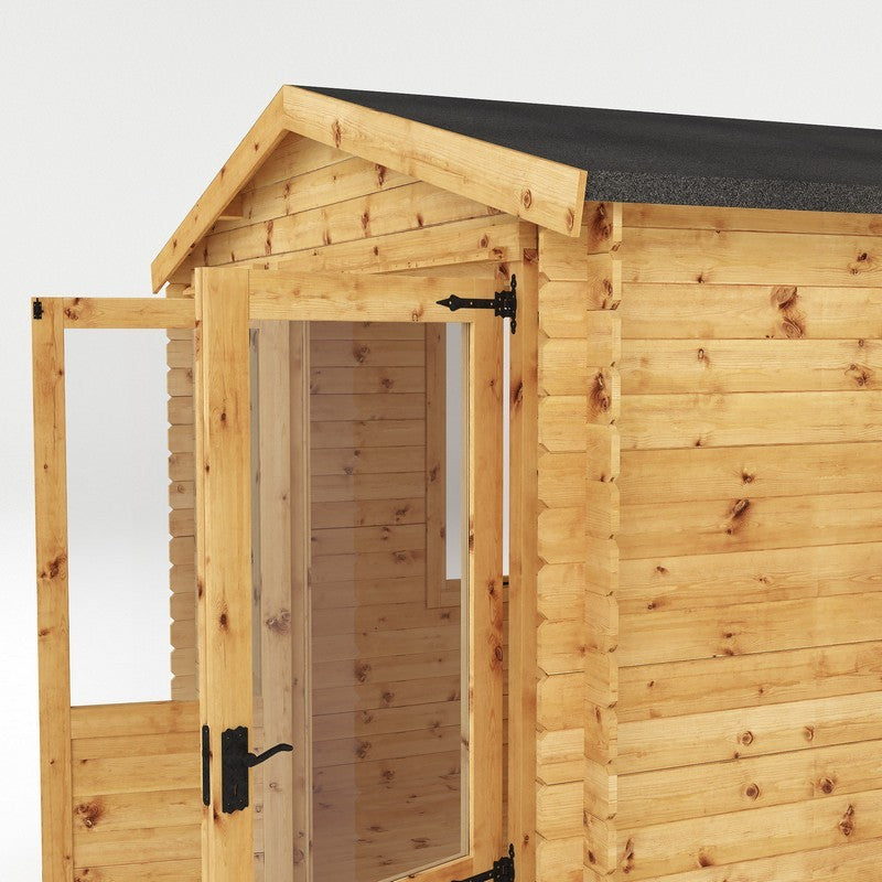 Mercia Mercia 11' 2" x 9' 11" Apex Log Cabin - Premium 19mm Cladding Log Clad