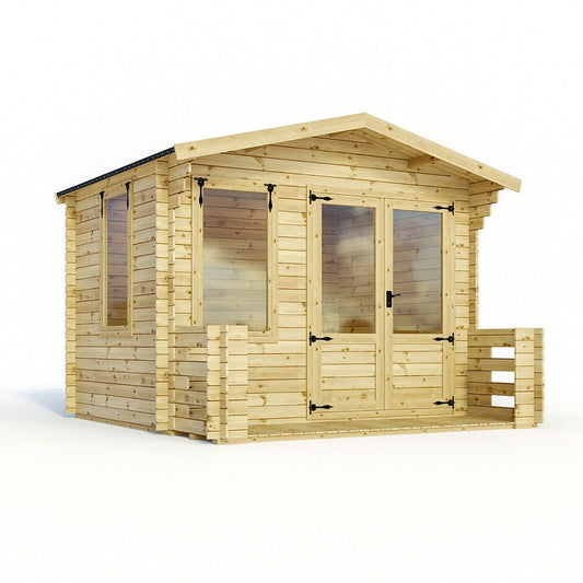 Mercia Mercia 11' 2" x 11' 2" Apex Log Cabin - Premium 19mm Cladding Log Clad