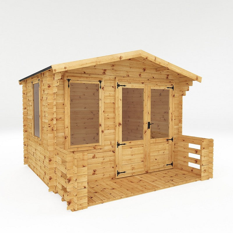 Mercia Mercia 11' 2" x 12' Apex Log Cabin - Premium 19mm Cladding Log Clad