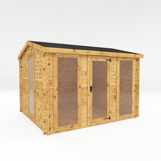 Mercia Mercia 11' 6" x 10' 3" Apex Log Cabin - Premium 19mm Cladding Log Clad