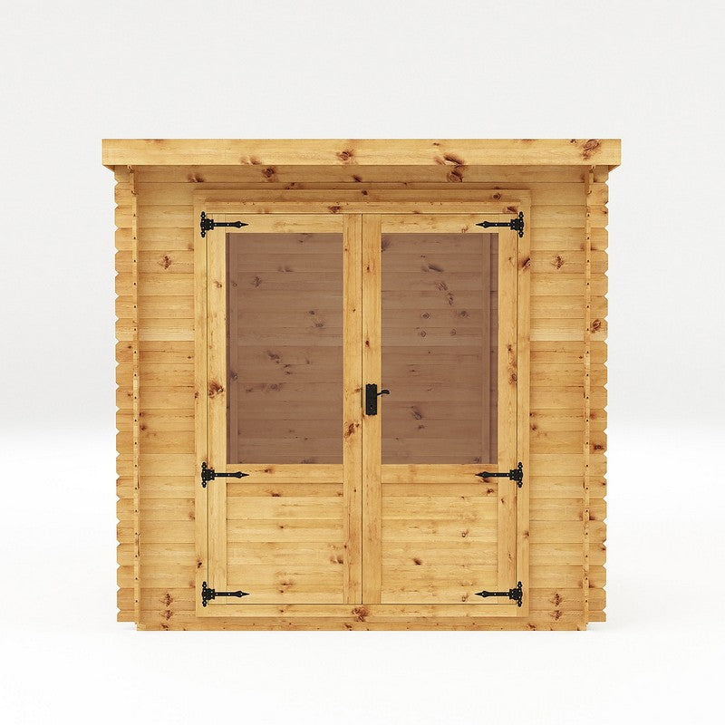 Mercia Mercia 7' 11" x 8' 11" Pent Log Cabin - Premium 19mm Cladding Log Clad