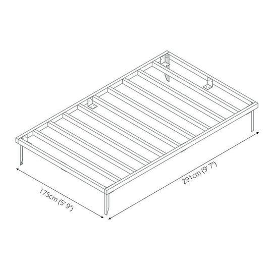 Essentials Mercia 9' 6" x 7' 8" Building Base - Premium Pressure Treated