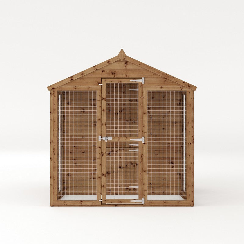 Essentials Mercia Staffordshire 6' 5" x 7' 11" Dog Kennel - Premium Pressure Treated Shiplap