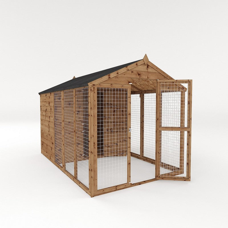 Mercia Mercia Staffordshire 6' 5" x 10' Dog Kennel - Premium Pressure Treated Shiplap