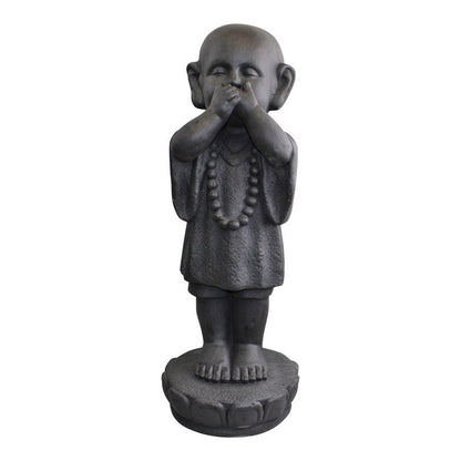 Scarthingwell See No Evil, Hear No Evil Monks Statue Polyresin with Stone Pattern - 55cm