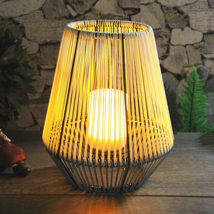 Callow Rattan Lantern Garden Solar Light by Callow