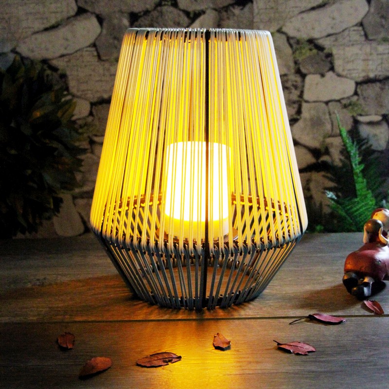 Callow Rattan Lantern Garden Solar Light by Callow