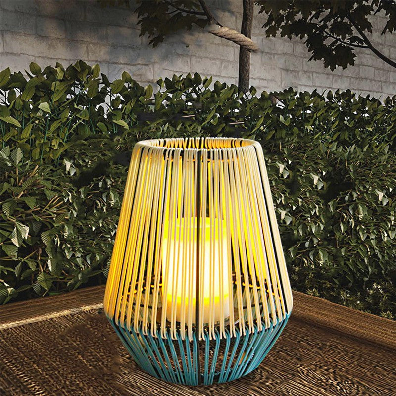 Callow Rattan Lantern Garden Solar Light by Callow