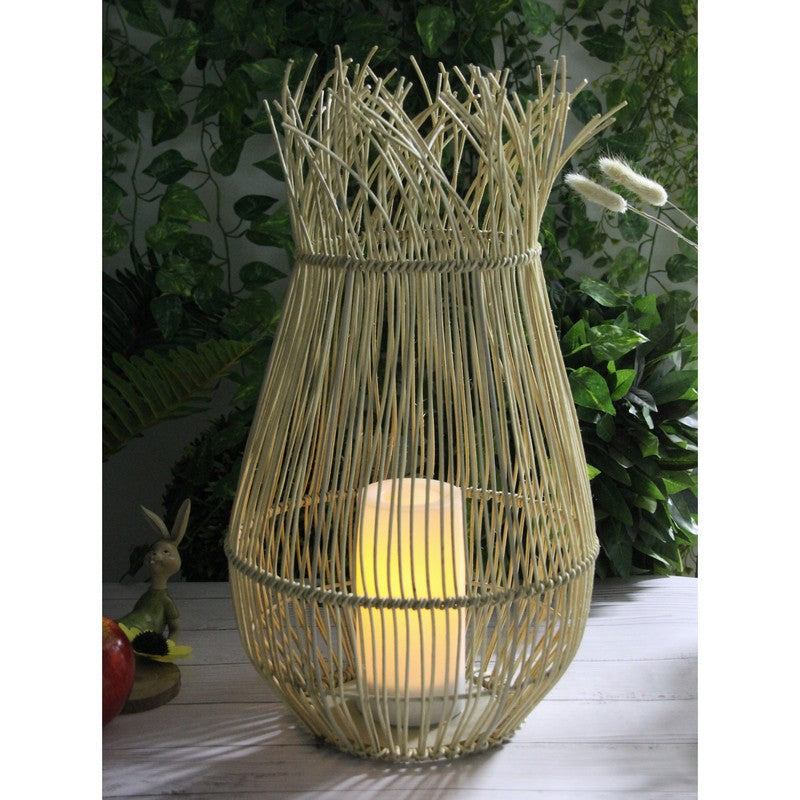 Callow Rattan Lantern Garden Solar Light by Callow