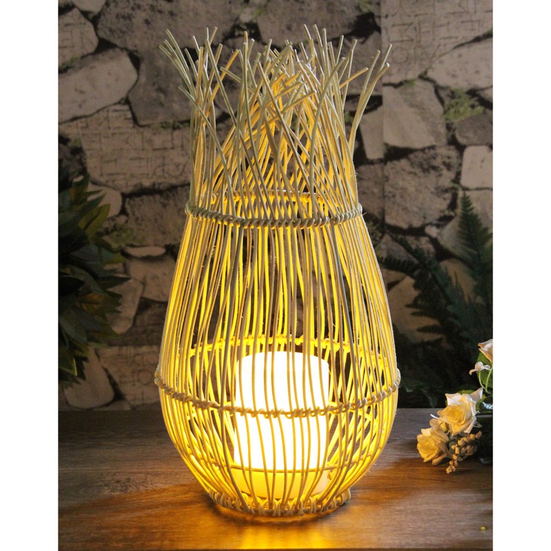 Callow Rattan Lantern Garden Solar Light by Callow