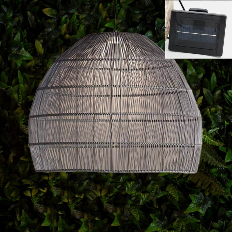 Callow Rattan Pendant Garden Solar Light by Callow